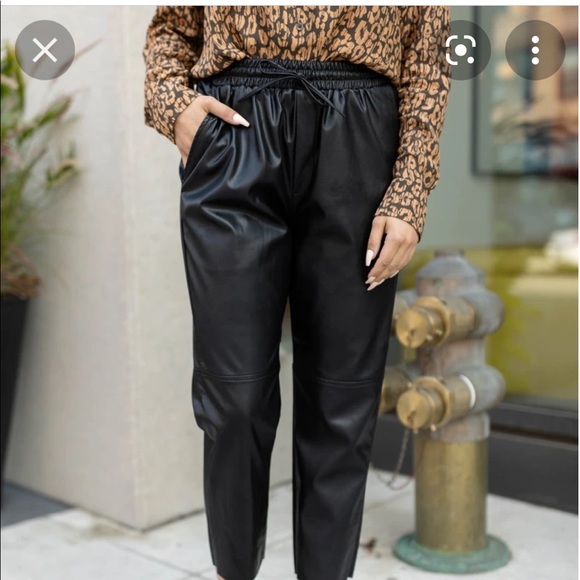 Vegan Leather Pants - Picture 2 of 7